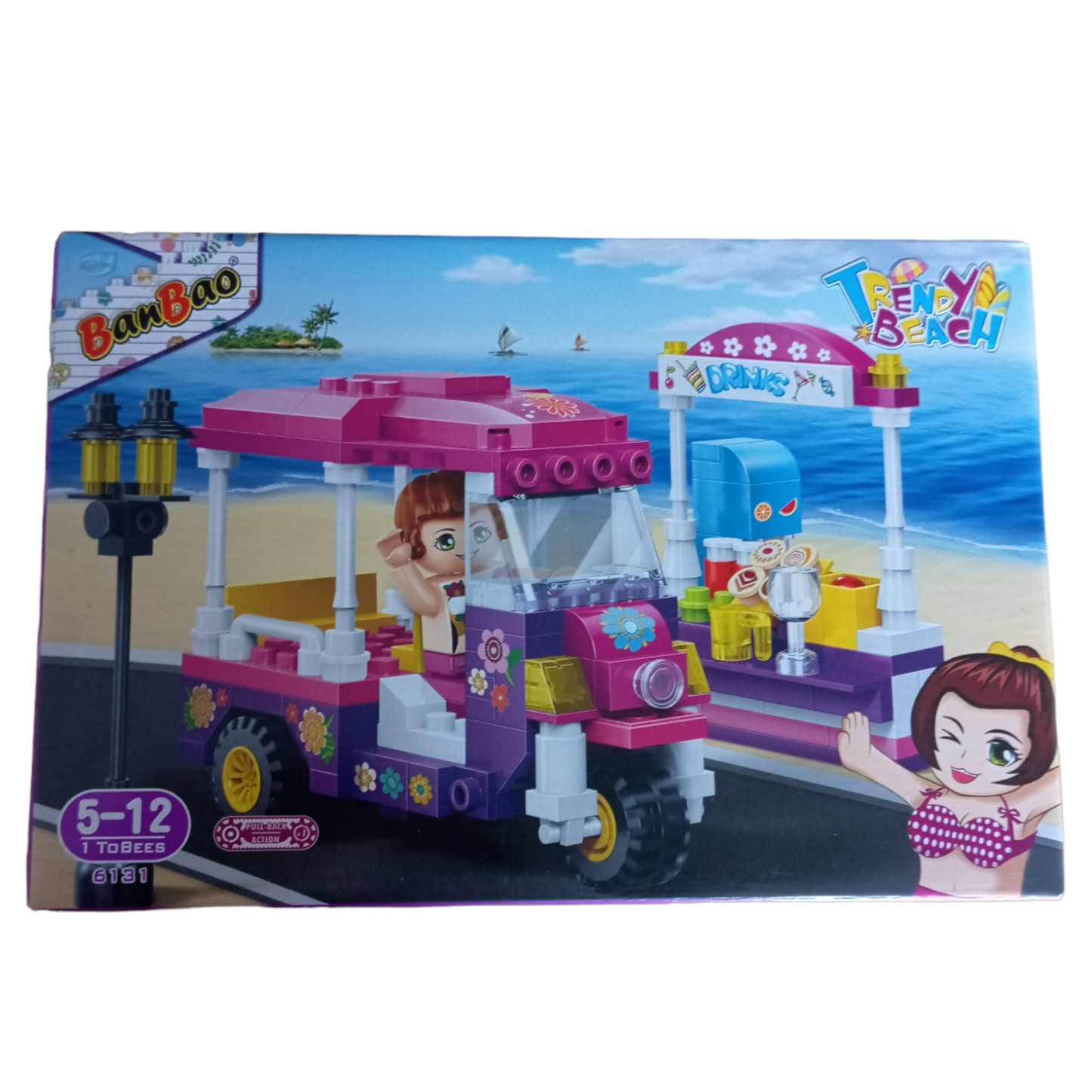 BANBAO Plage Branchée n° 6131 Compatible LEGO