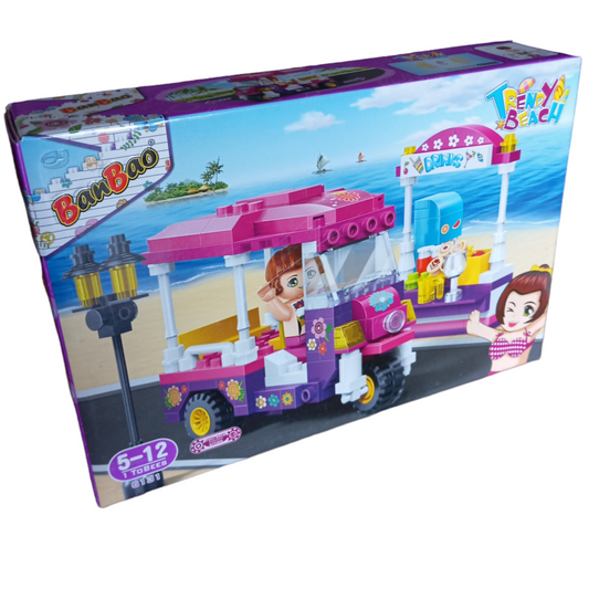 BANBAO Plage Branchée n° 6131 Compatible LEGO