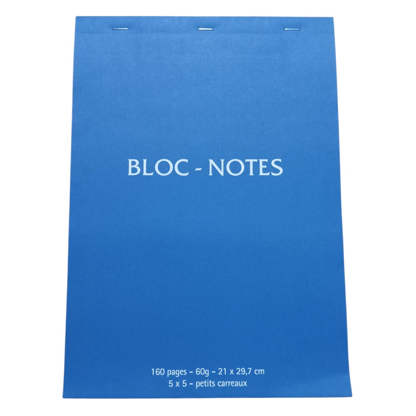 Bloc-Notes A4 160 Pages Petits Carreaux 5 x 5 mm – Cahier de Notes 21 x 29,7 cm pour Écriture, Croquis et Bureau
