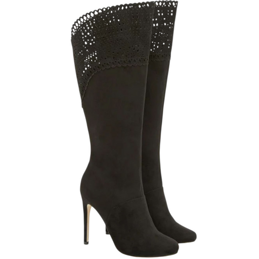 Bottes à Talon Aiguille Noires JustFab Berlina – Taille 41