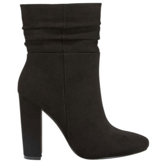 Bottines à Talon Noir JustFab Malvina – Taille 42 – Talon 10 cm