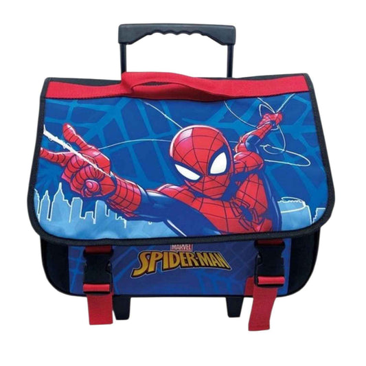 Cartable à Roulettes Marvel Spider-Man 35 x 40 cm – Le Compagnon Idéal pour l'École Primaire