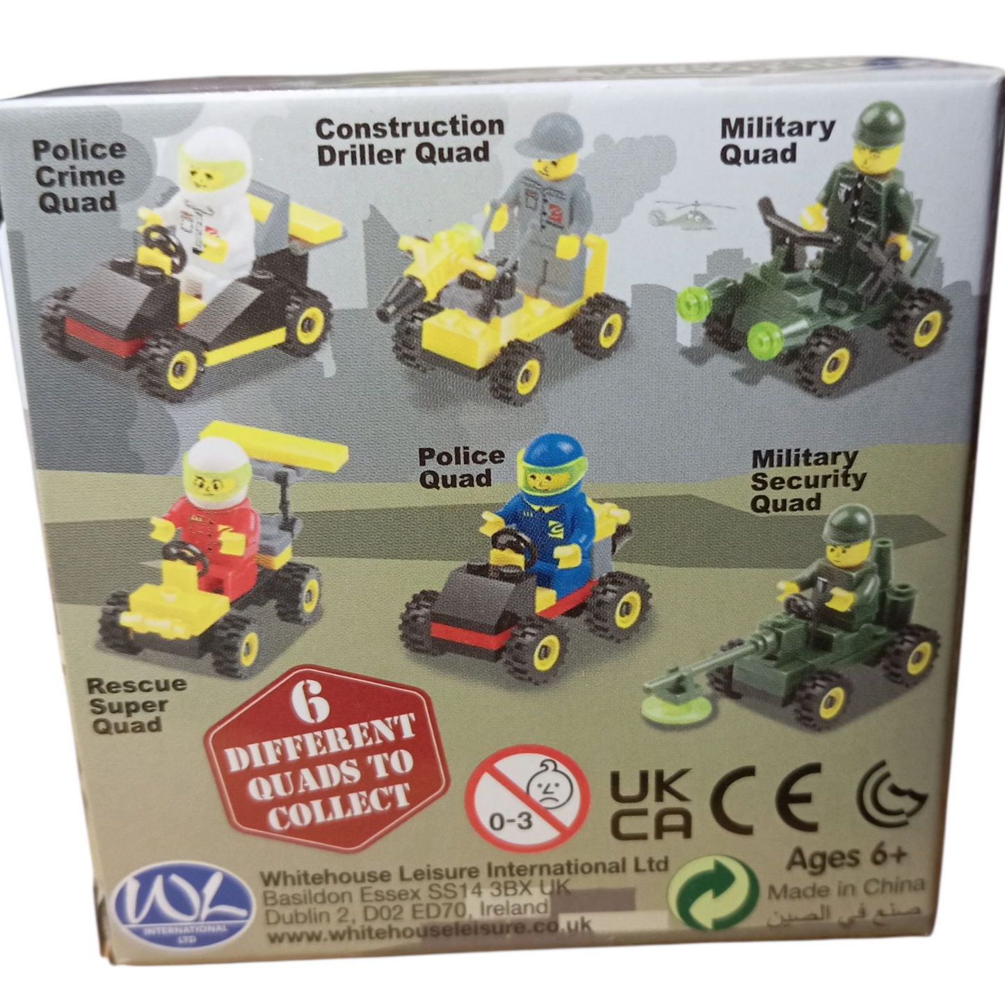 PLAMAX MYO Brix – Figurines + Quad à Monter (Type LEGO) – 6 Modèles à Collectionner