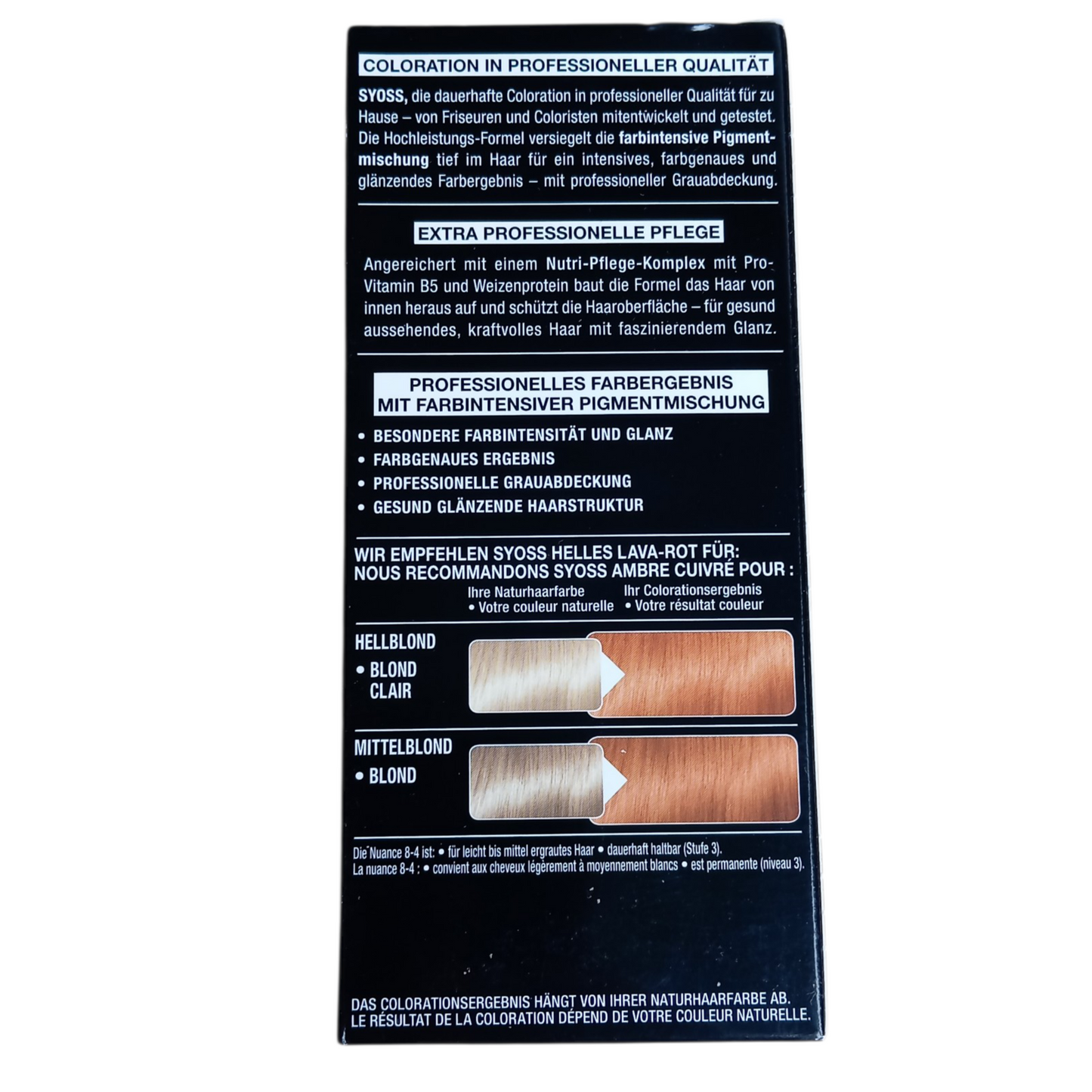 Coloration Schwarzkopf Syoss 8-4 Ambre cuivré