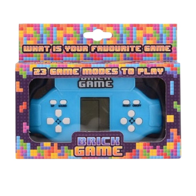 Console de Jeux Portable avec Jeu de Briques Intégré – 3 Couleurs Disponibles (Jaune, Rouge, Bleu)