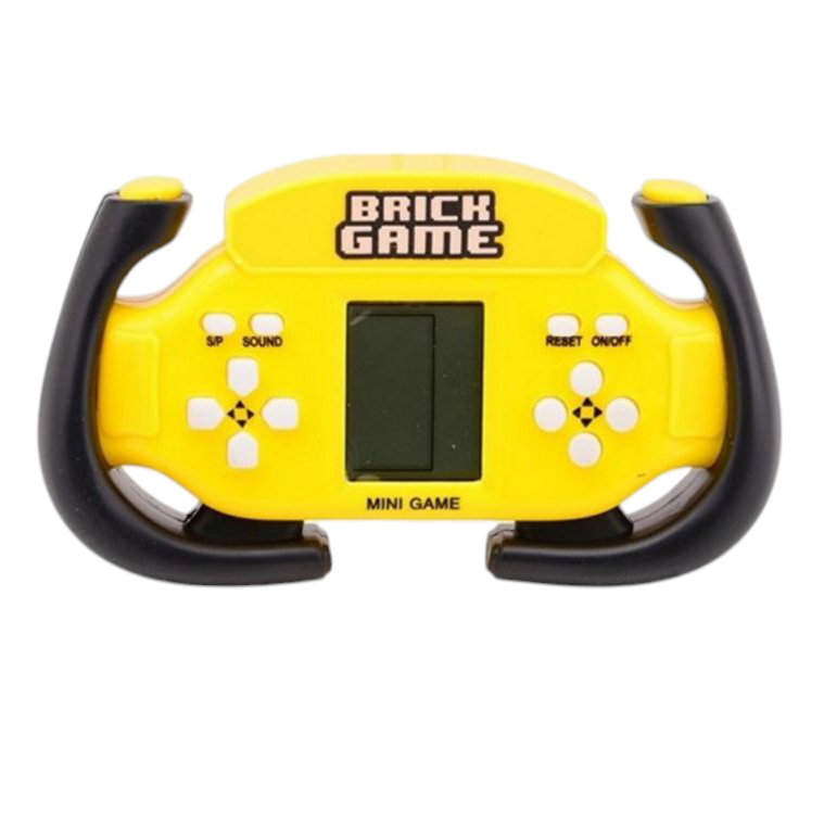 Console de Jeux Portable avec Jeu de Briques Intégré – 3 Couleurs Disponibles (Jaune, Rouge, Bleu)