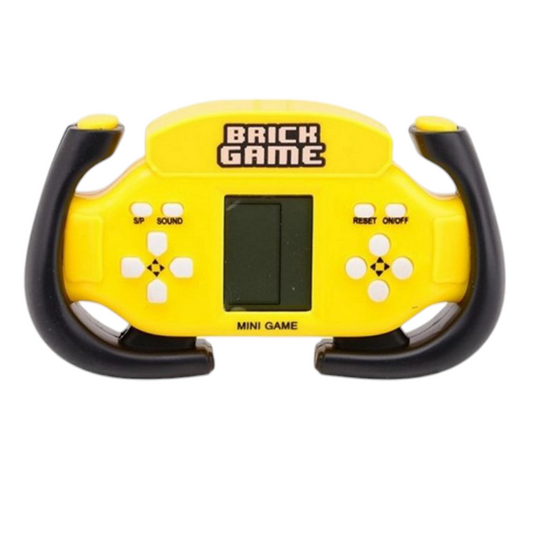 Console de Jeux Portable avec Jeu de Briques Intégré – 3 Couleurs Disponibles (Jaune, Rouge, Bleu)