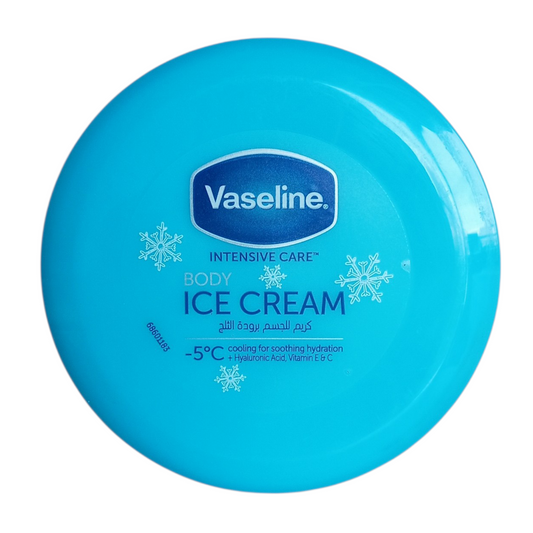 Crème corps Ice Cream Vaseline 200 ml – Hydratation intense et effet rafraîchissant