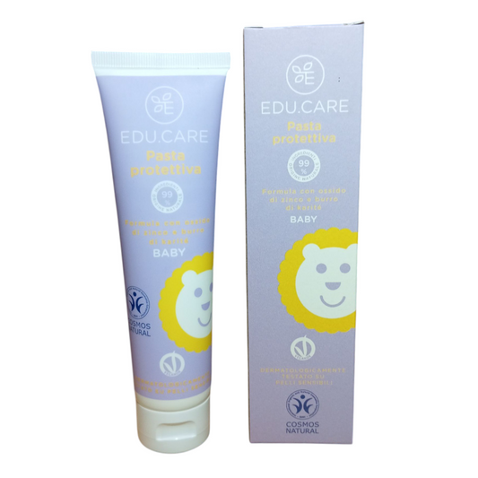 Crème de Change Bébé Végan– Educare – 99% Origine Naturelle – Oxyde de Zinc & Karité – 100 ml