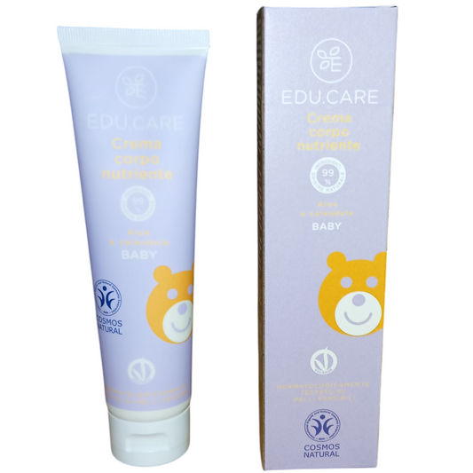 Crème Hydratante Bébé Educare – Aloe Vera & Calendula – 99% Naturelle & Vegan