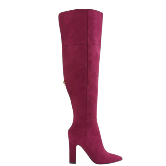Cuissarde à Talon Femme JustFab Becky – Couleur Raspberry – Taille 36,5