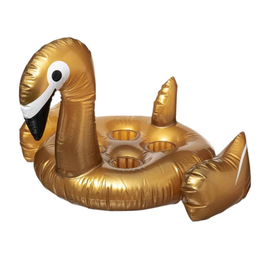 Bar Gonflable Cygne Doré pour Piscine et Spa