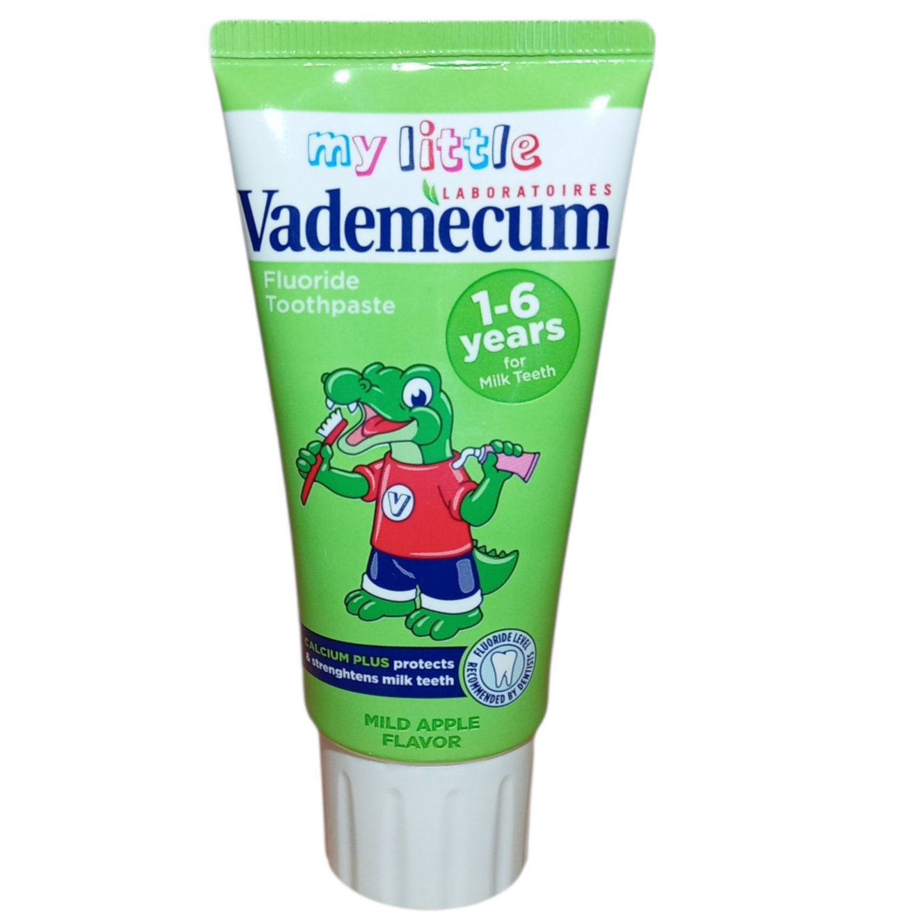 Dentifrice enfant goût pomme 50 ml  Protection anti-caries dents de lait