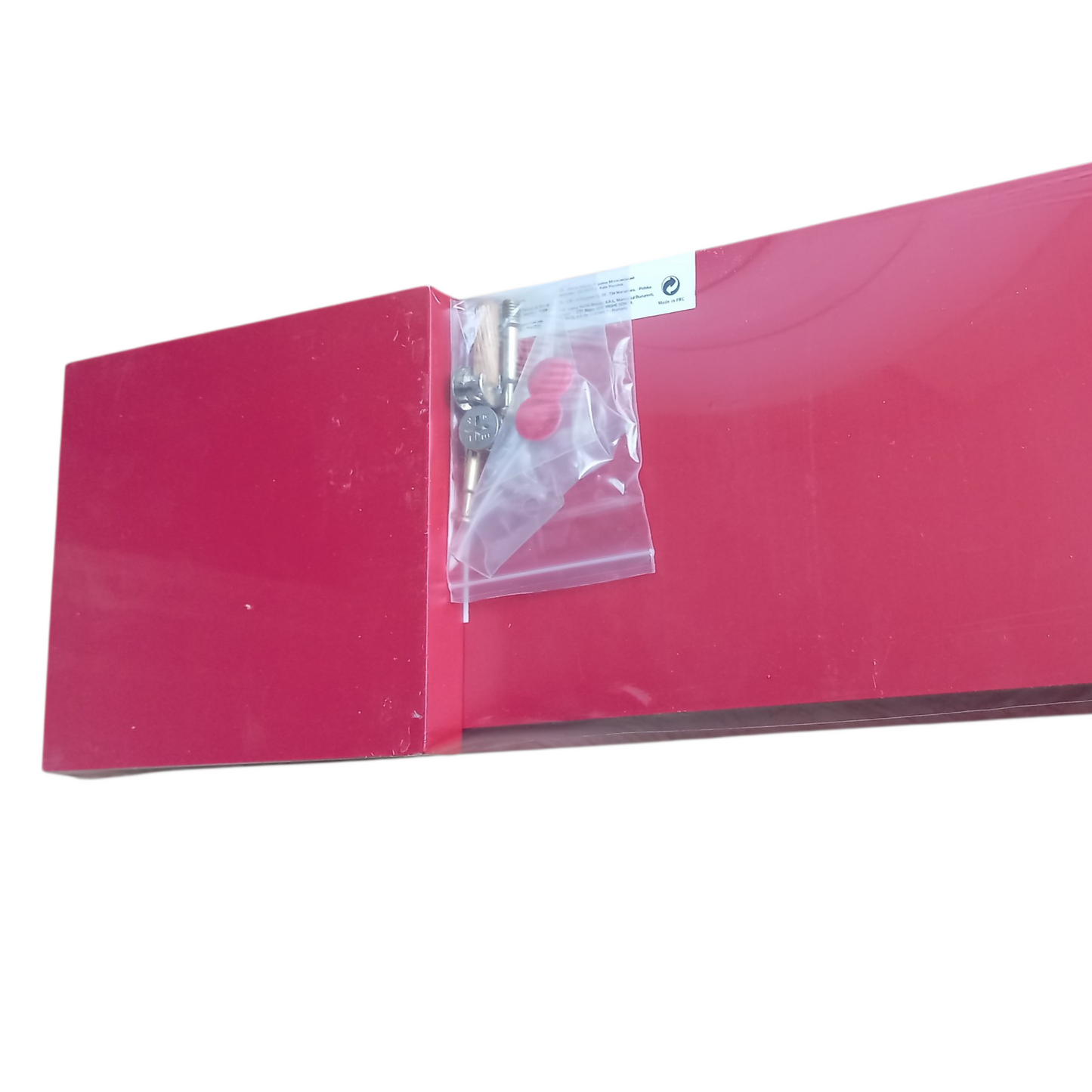 Etagère murale Spaceo Pun'ch L Noir ou Rouge Laqué