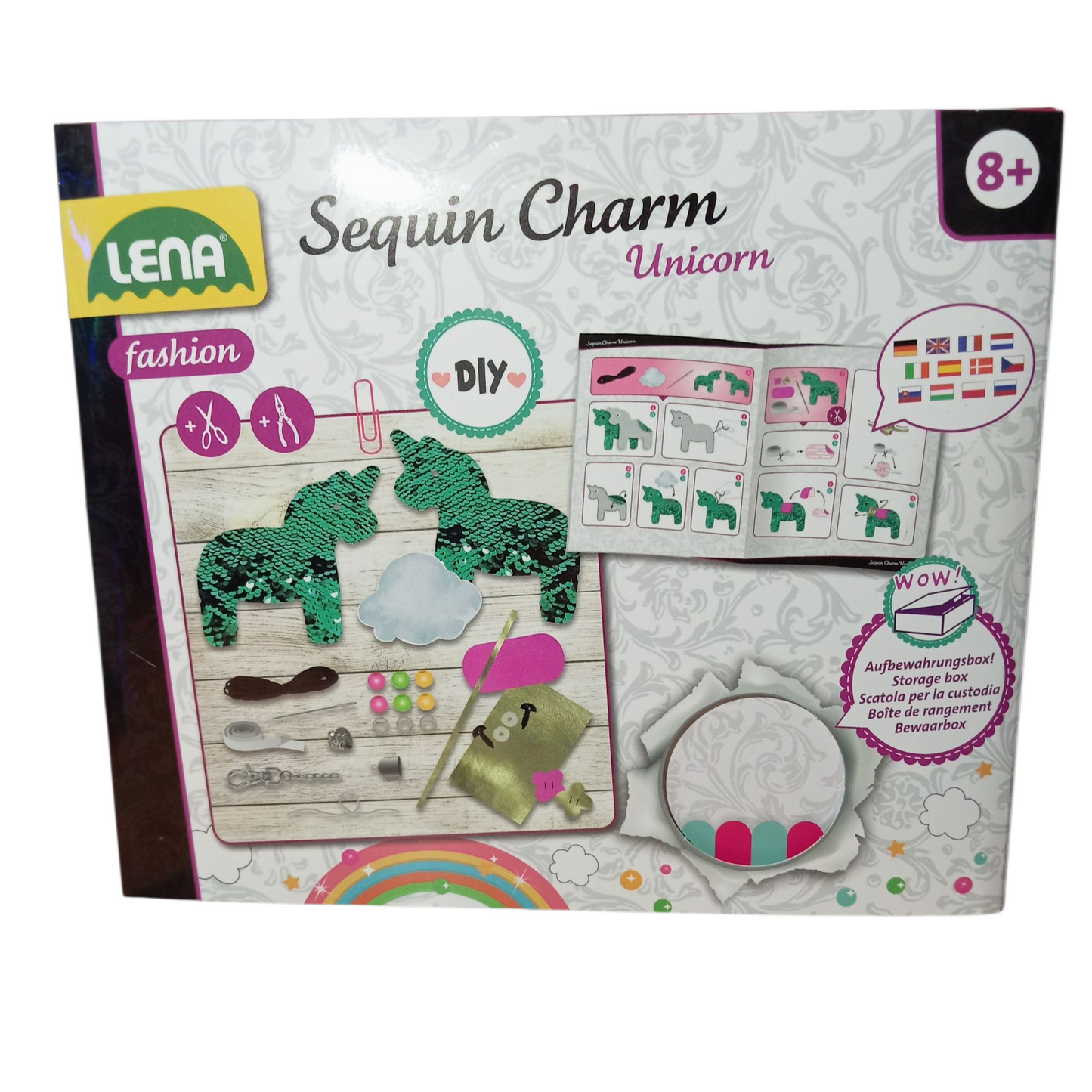 DIY Porte-Clés Licorne en Sequins – Kit Créatif Complet