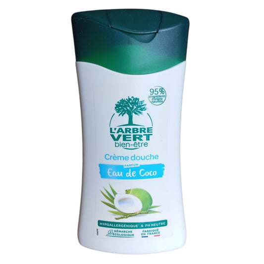 Crème de Douche L’Arbre Vert Bien-Être Eau de Coco 250 ml