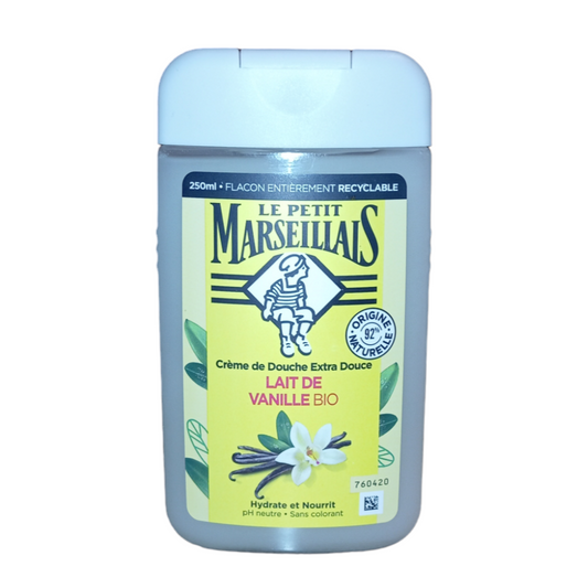 Gel douche le Petit Marseillais au lait de vanille Bio 250ml