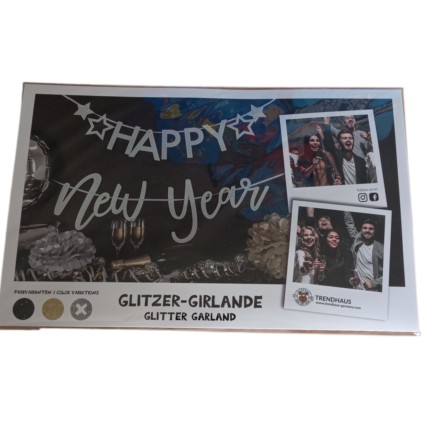Guirlande "HAPPY NEW YEAR"  3 coloris disponible