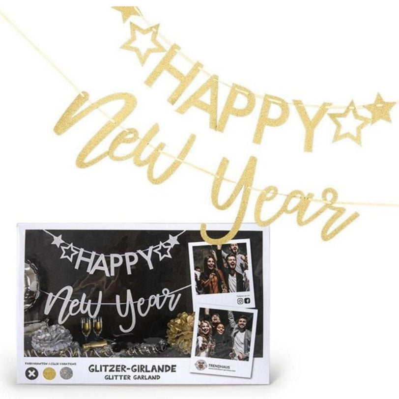 Guirlande "HAPPY NEW YEAR"  3 coloris disponible