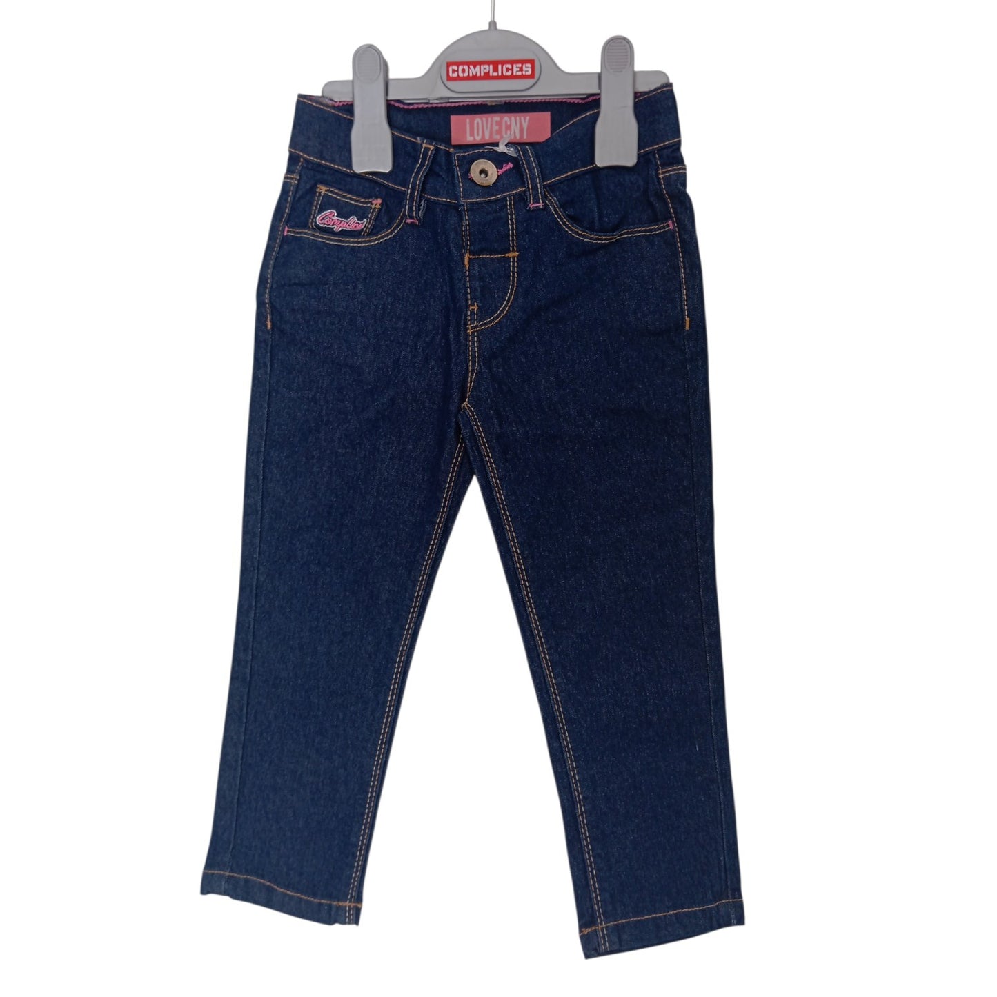 Jean Fille Complices Brut – Pantalon en Jean Enfant 4 Ans et 5 Ans – Coupe Confort en Coton Stretch