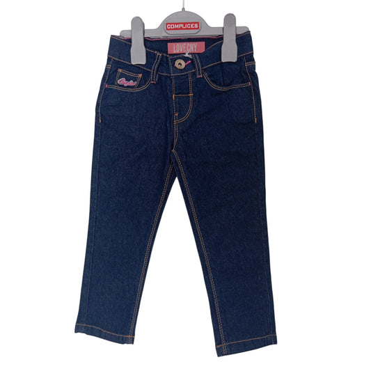 Jean Fille Complices Brut – Pantalon en Jean Enfant 4 Ans et 5 Ans – Coupe Confort en Coton Stretch