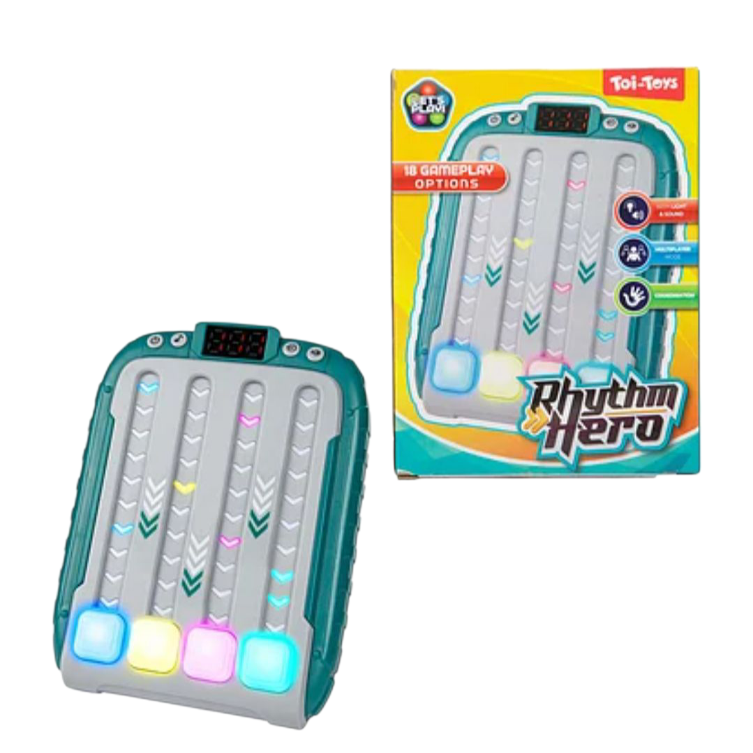 Jeu Électronique Fun Rhythm Hero avec Lumière et Son 18 Modes de Jeu