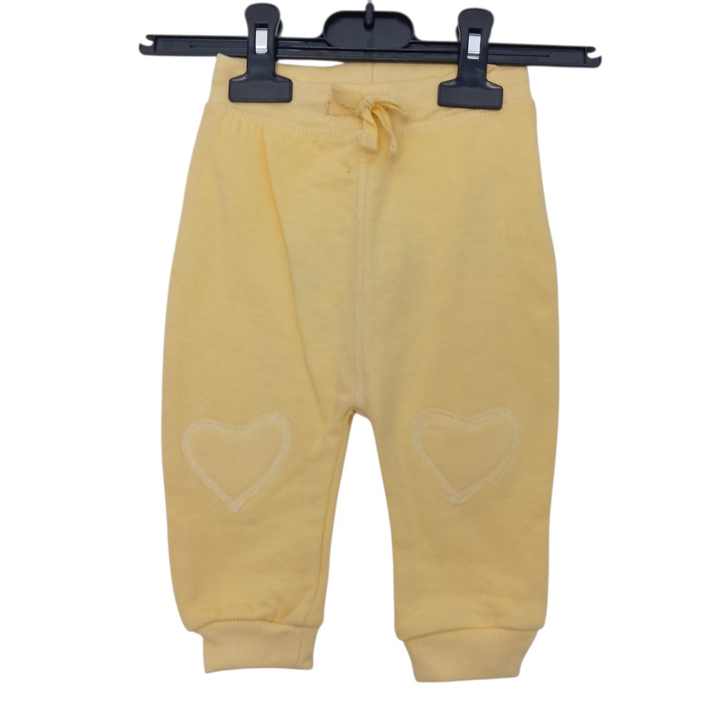 Pantalon Jogging Bébé Pommette 100 % Coton – Jaune ou Vert Menthe – 9 à 12 Mois