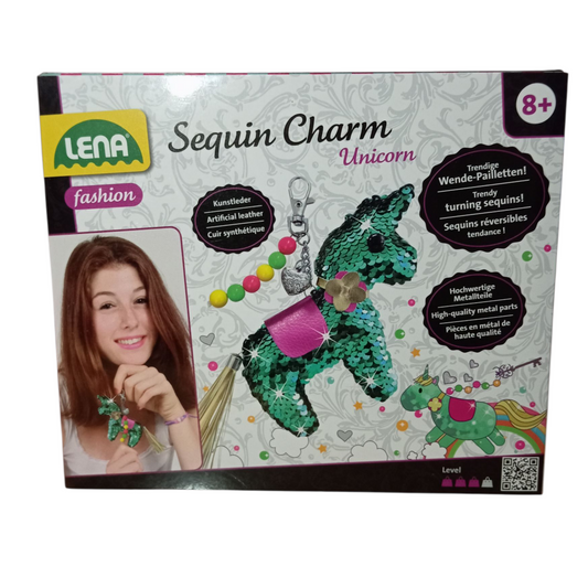 DIY Porte-Clés Licorne en Sequins – Kit Créatif Complet