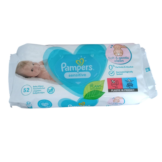Lingettes bébé Pampers sensitive x52