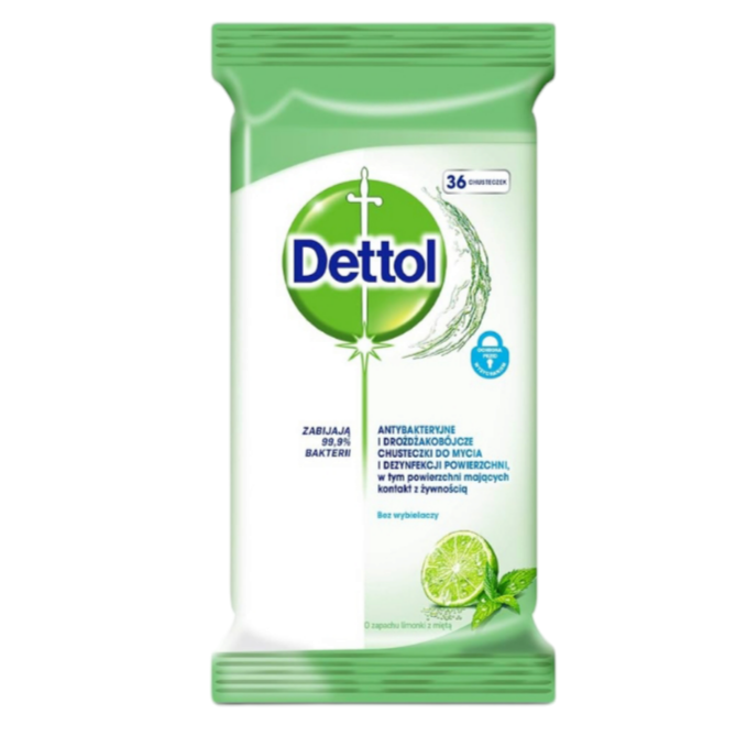 Lingettes Ménagères DETTOL 2 Variétés