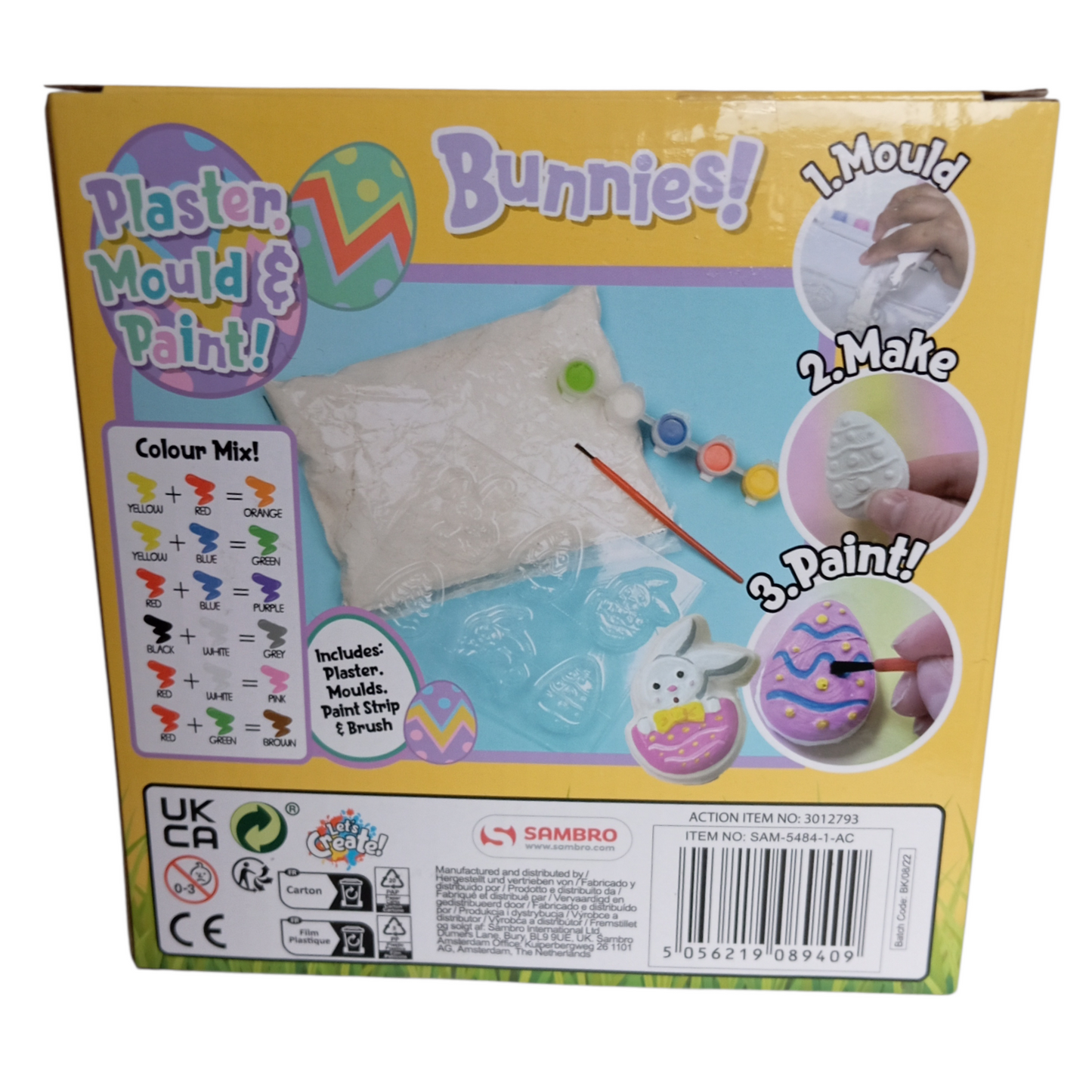 Figurines en Plâtre à Faire Soi-Même – Lapins ou Poussin de Pâques