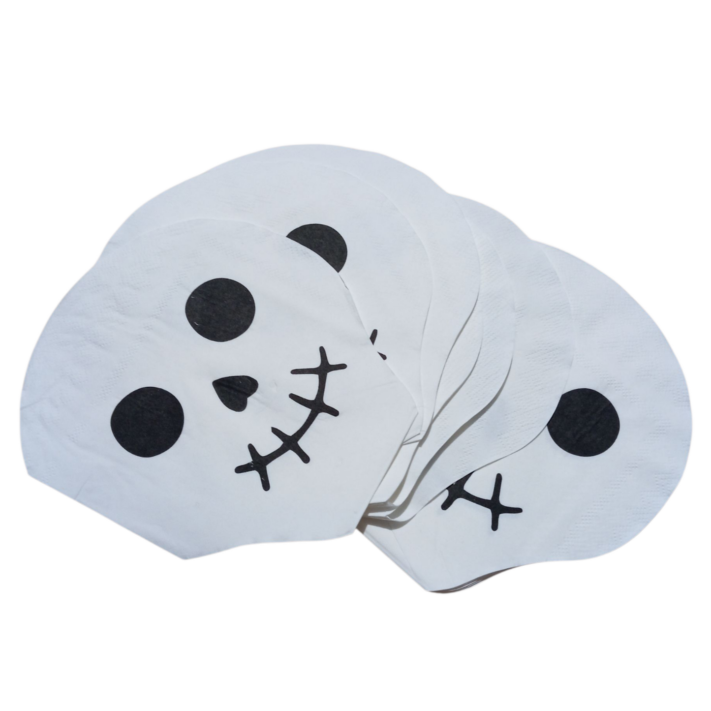 Lot de 20 Serviettes en Papier Tête de Mort – Décoration de Table Halloween