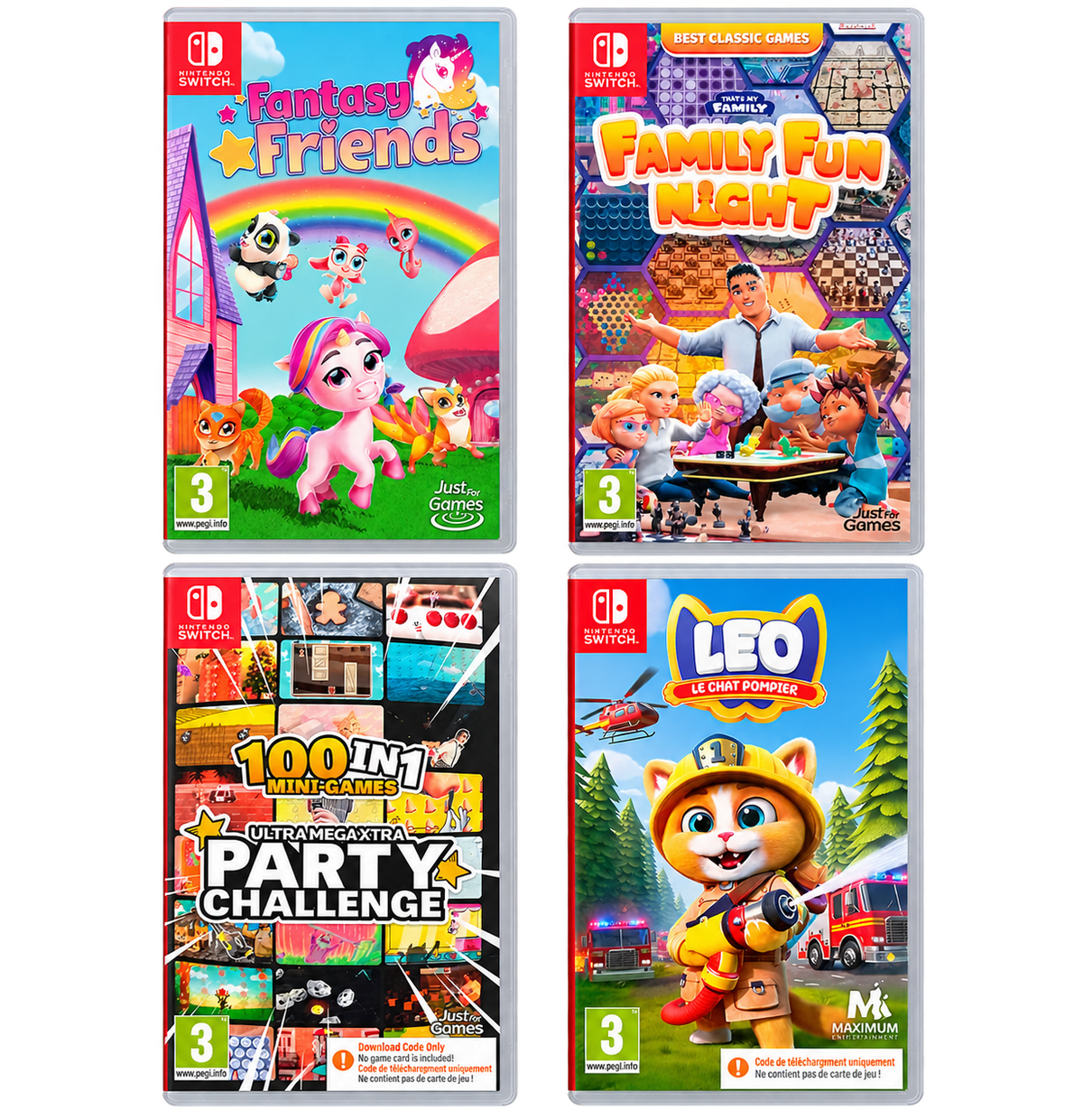 Lot de 94 jeux Nintendo Switch neufs sous blister – Lot revendeur – 11 titres