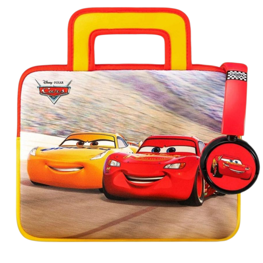 Disney Cars Pebble Gear Travel Bundle – Housse de Transport + Écouteurs