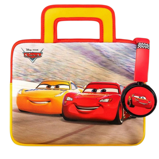 Disney Cars Pebble Gear Travel Bundle – Housse de Transport + Écouteurs