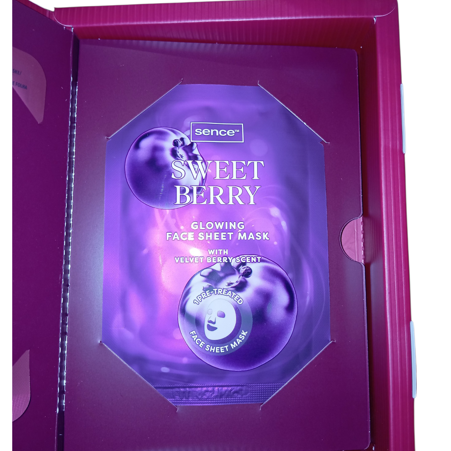 Coffret 5 masques en tissu visage Sence vegan – Soin hydratant et éclat