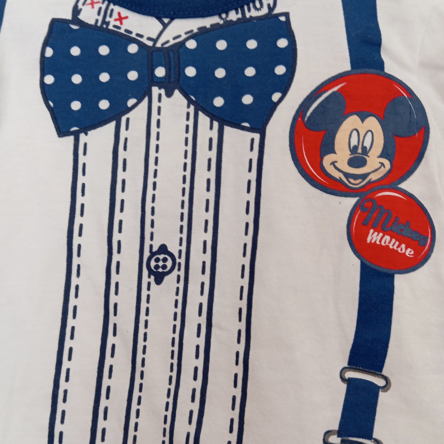 T-shirt Bébé Garçon Manches Longues Mickey Disney – 100 % Coton – 6 et 23 Mois – 3 €