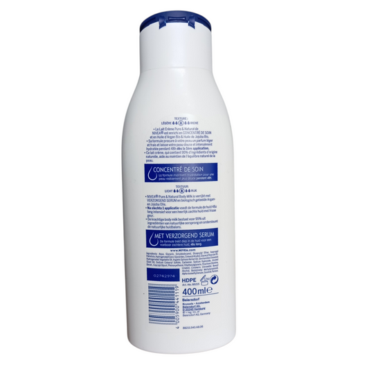 Lait crème hydratante Nivea Huile d'argan et Jojoba 400ml