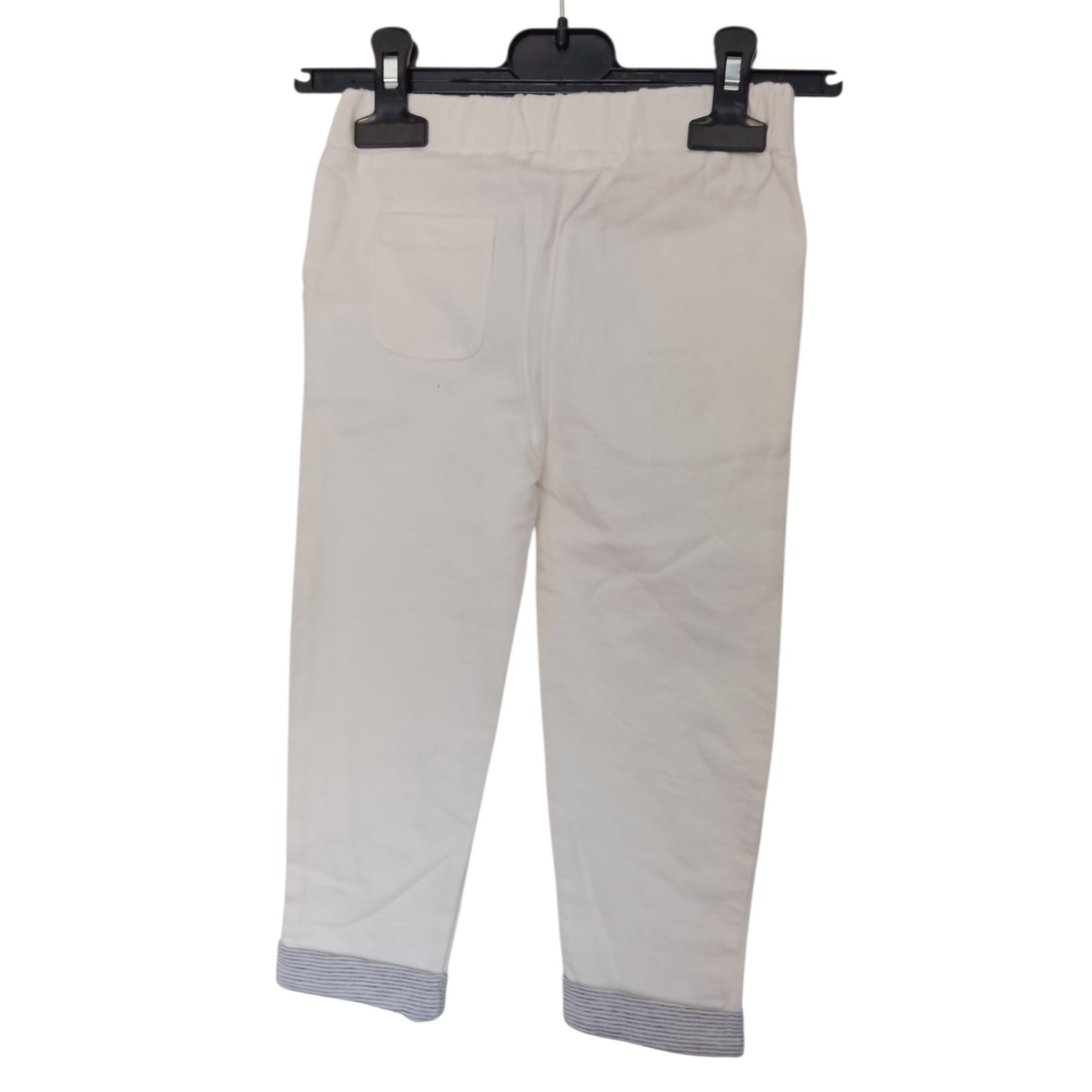 Pantalon Bébé Pommette en Coton Bio – Rose ou Blanc Cassé – 18 à 24 Mois