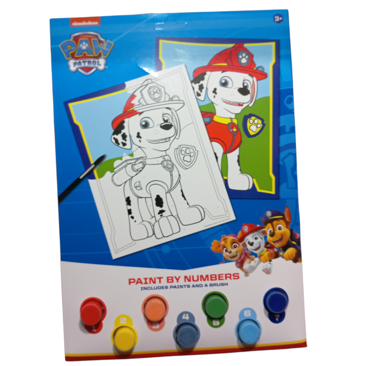 Peinture au Numéro Paw Patrol 4 Modèles Enfant 3 Ans et +