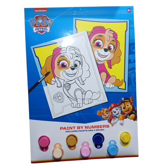 Peinture au Numéro Paw Patrol 4 Modèles Enfant 3 Ans et +