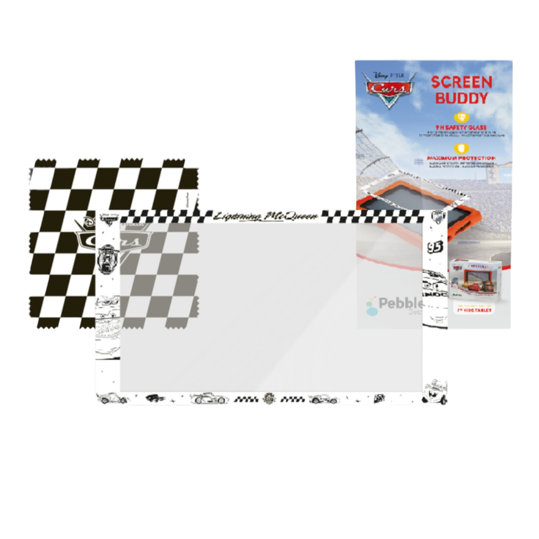 Film de Protection Écran Pebble Gear 7'' Disney Cars (Noir & Blanc)