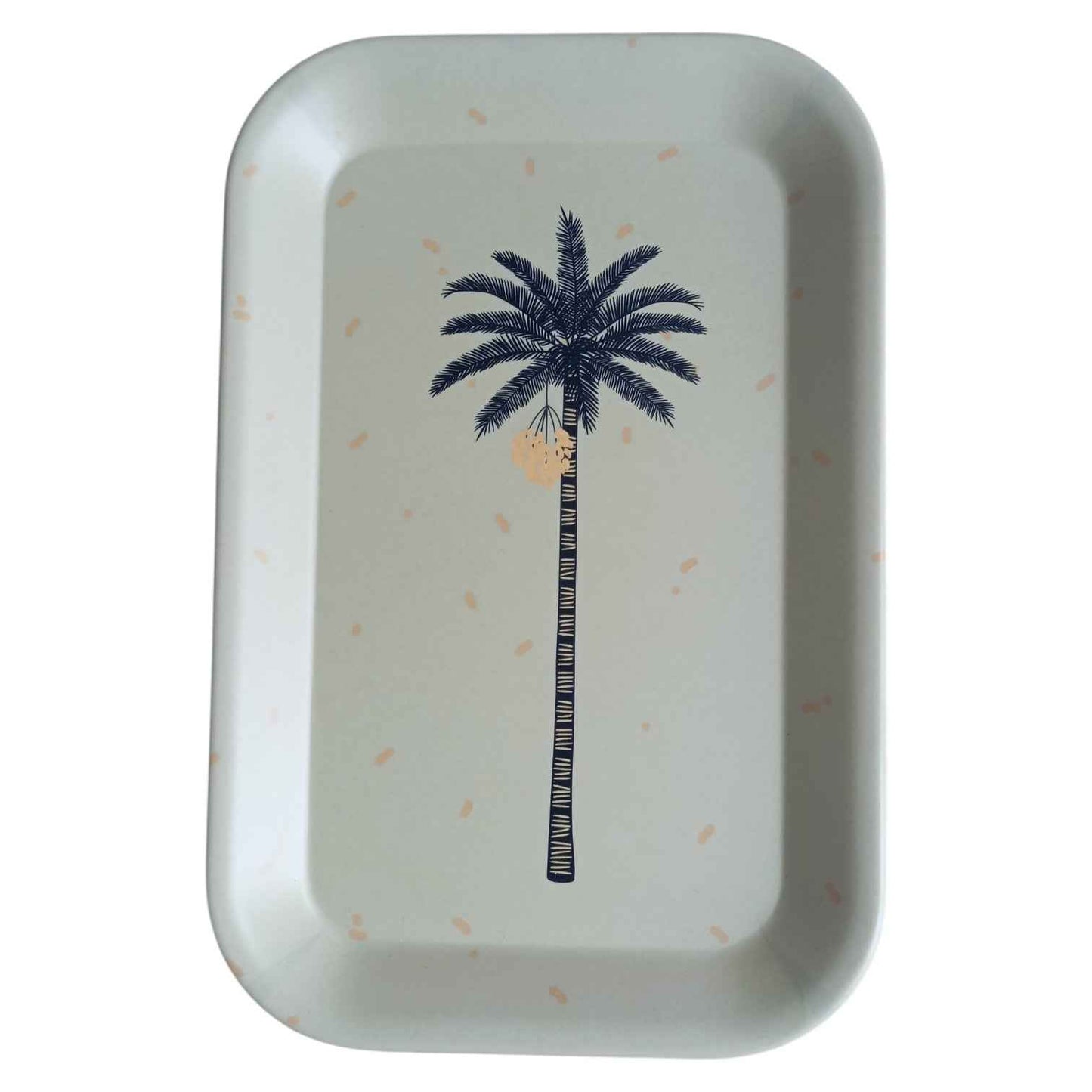Plateau avec palmier bananier 29 x 19 cm – Plateau plastique pratique et décoratif