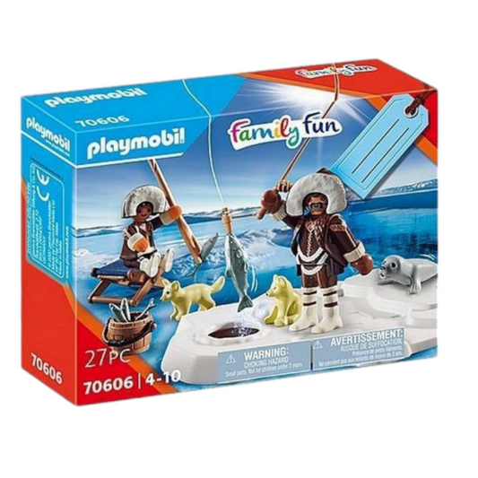 Playmobil pêcheur sur glace réf 70606