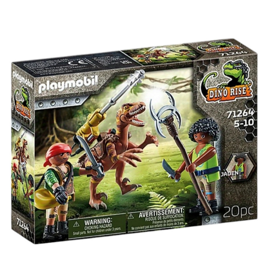 Playmobil Dino Rise Deinonychus et Guerriers Réf 71264