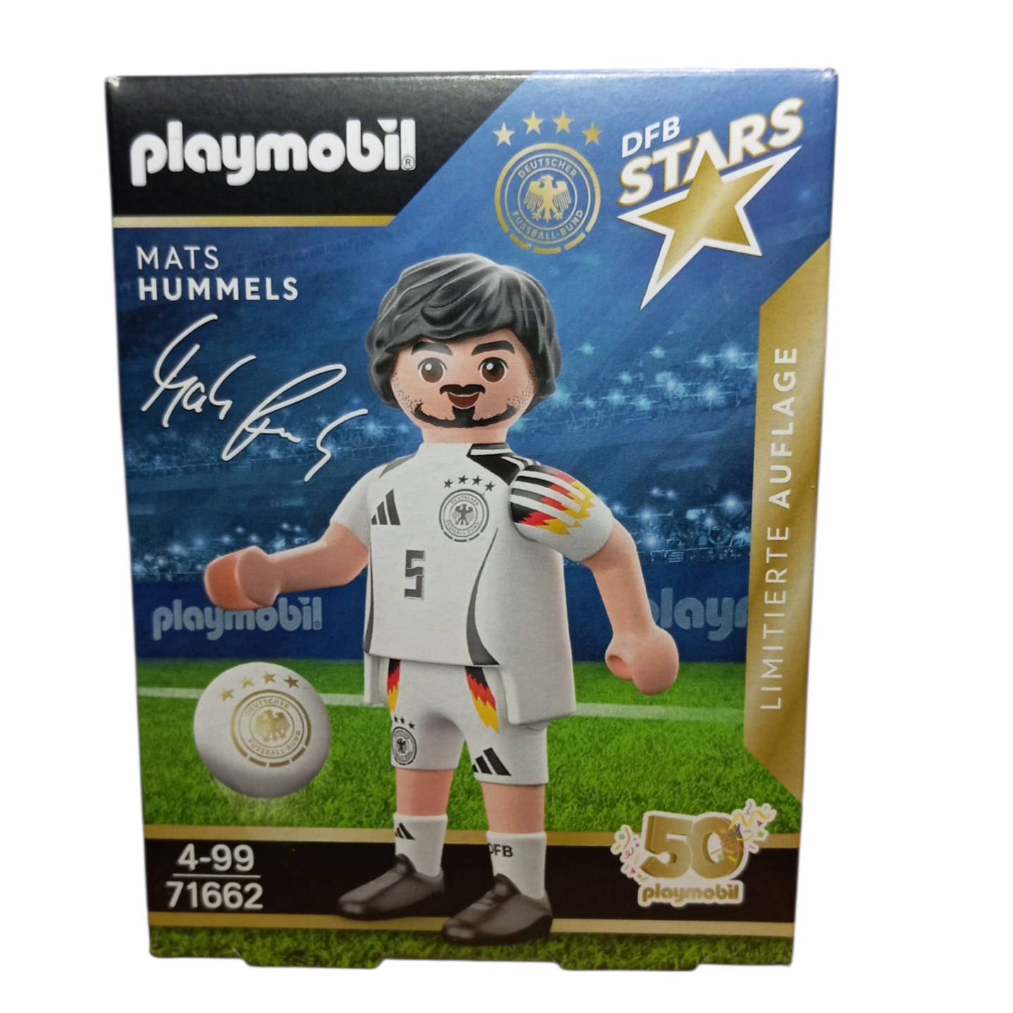 Playmobil 71662 Stars du Foot DFB Mats Hummels Figurine Officielle Édition Limitée