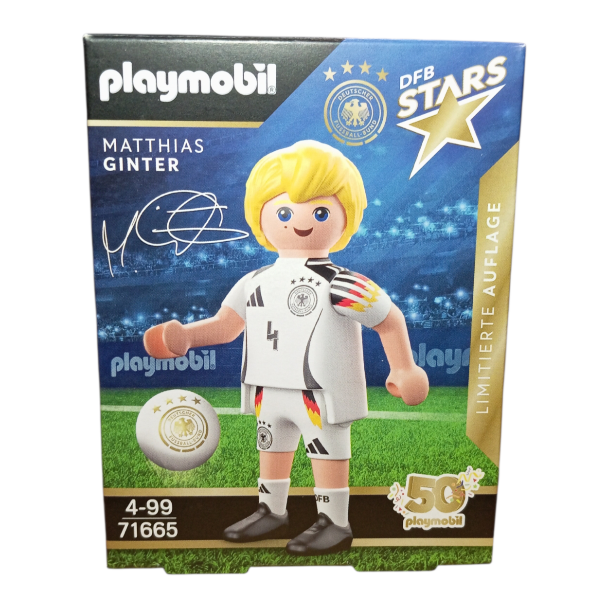 Playmobil 71665 Matthias Ginter Figurine Officielle DFB Édition Limitée