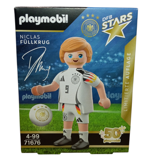 Playmobil 71676 – Stars du Foot DFB Niclas Füllkrug – Figurine Officielle Édition Limitée