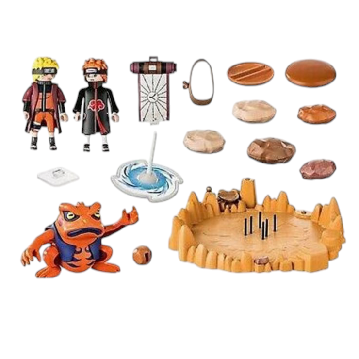 Playmobil Naruto Shippuden vs Pain – Réf. 70667 – Coffret Combat Épique avec Gamakichi