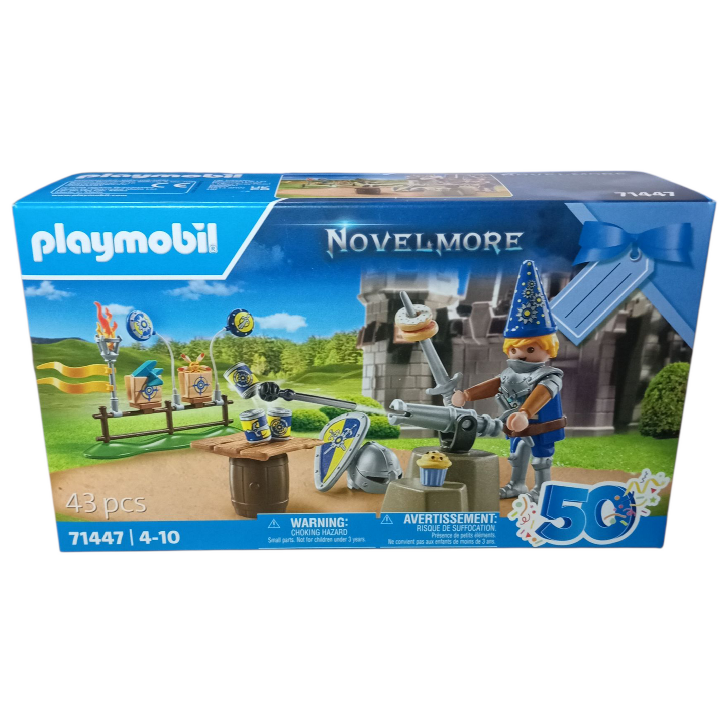 PLAYMOBIL 71447 – Chevalier et Décorations de Fête – Coffret Novelmore